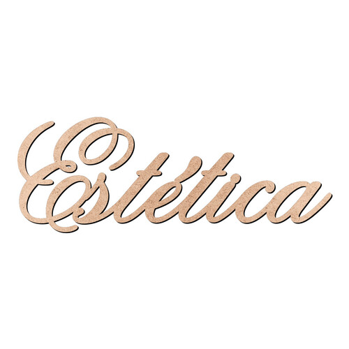 Recorte Estética Old Script / MDF 3mm