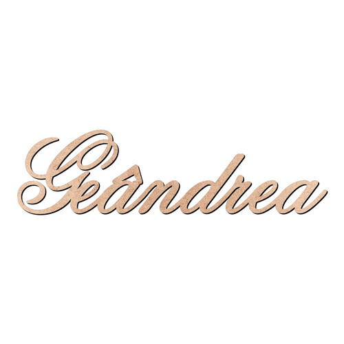 Recorte Geândrea Old Script / MDF 3mm