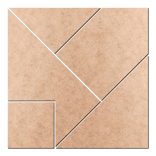 Recorte Quadrado 5 Peças / MDF 3mm