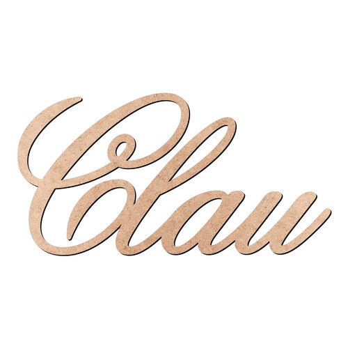Recorte Clau Old Script / MDF 3mm