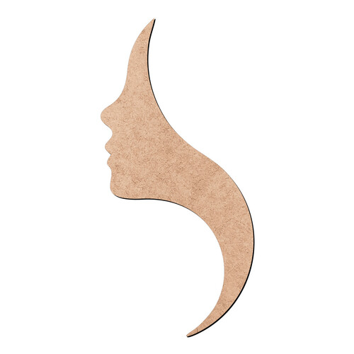 Recorte Rosto Mulher / MDF 3mm