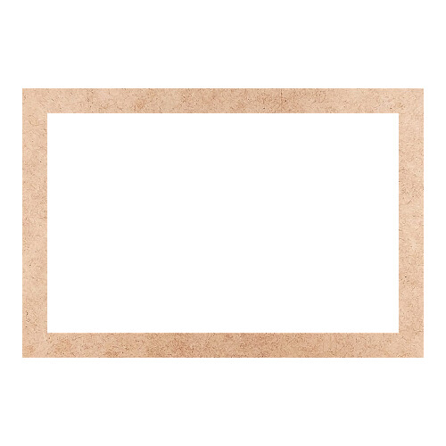 Recorte Moldura Ret 43 x 64 cm Borda 4 cm / MDF 3mm