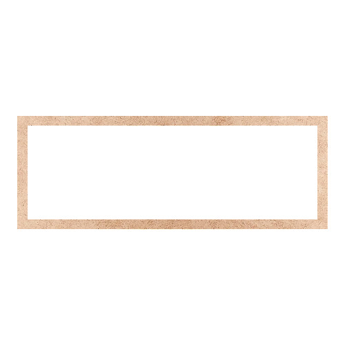 Recorte Moldura Ret 22 x 60 cm Borda 2 cm / MDF 3mm