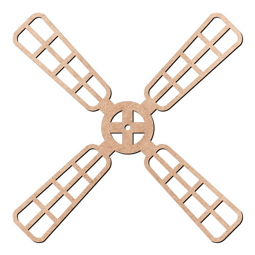 Recorte Hélices Moinho / MDF 3mm