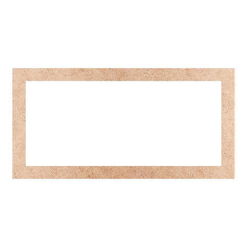 Recorte Moldura Ret 25 x 50 cm Borda 3 cm / MDF 3mm