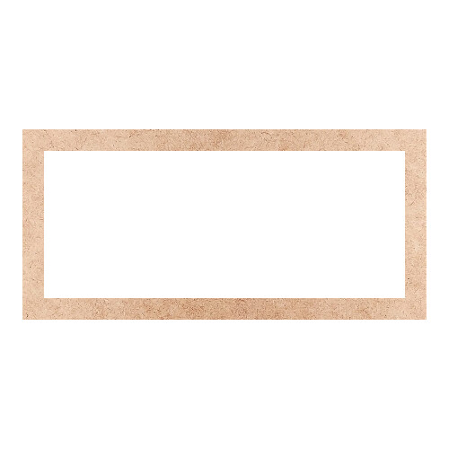 Recorte Moldura Ret 26 x 55 cm Borda 3 cm / MDF 3mm