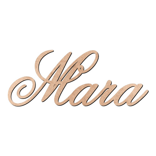 Recorte Mara Old Script / MDF 3mm