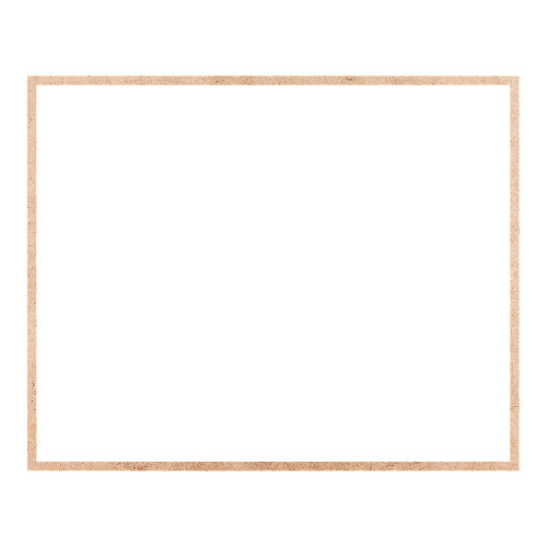 Recorte Moldura Ret 41 x 51 cm Borda 1 cm / MDF 3mm