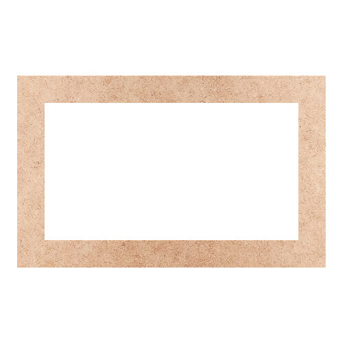 Recorte Moldura Ret 28 x 45 cm Borda 4 cm / MDF 3mm