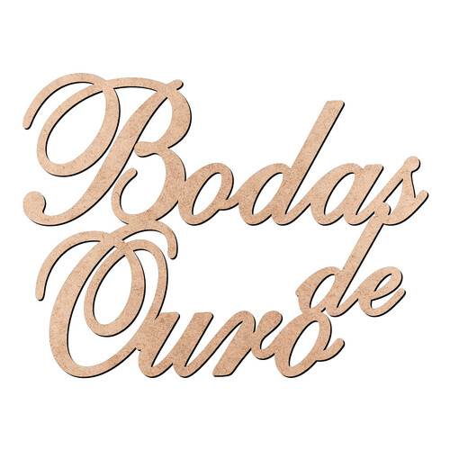 Recorte Bodas de Ouro / MDF 3mm