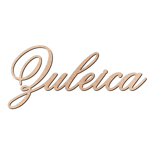 Recorte Zuleica Old Script / MDF 3mm