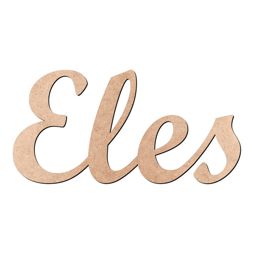 Recorte Eles Script Mt Std / MDF 3mm