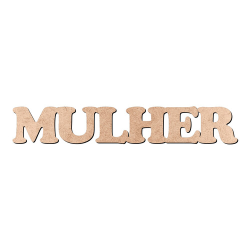 Recorte MULHER Cooper Black / MDF 3mm
