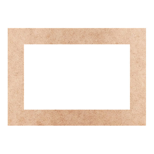 Recorte Moldura Ret 12 x 17 cm Borda 2 cm / MDF 3mm