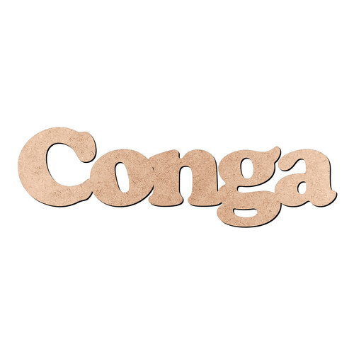 Recorte Conga Cooper Black / MDF 3mm