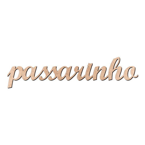 Recorte passarinho Script Mt Std / MDF 3mm