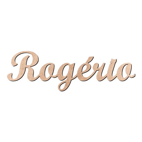 Recorte Rogério Script Mt Std / MDF 3mm