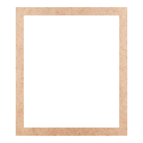 Recorte Moldura Ret 46 x 40 cm Borda 3 cm / MDF 3mm