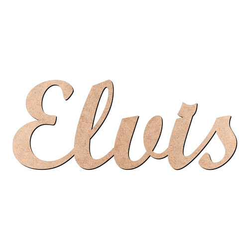 Recorte Elvis Script Mt Std / MDF 3mm