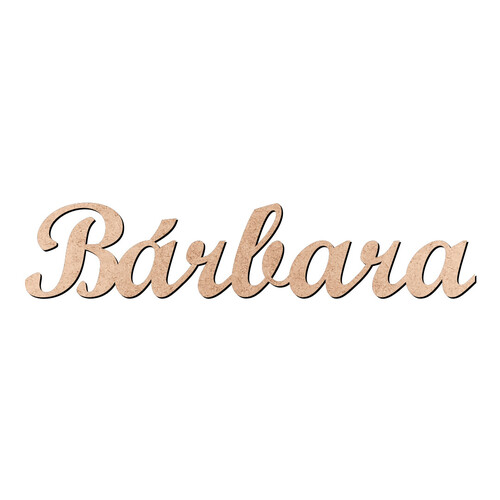 Recorte Bárbara Script Mt Std / MDF 3mm