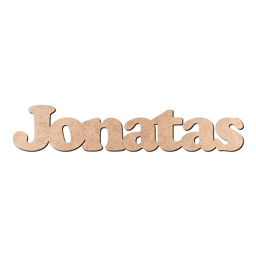 Recorte Jonatas Cooper Black / MDF 3mm