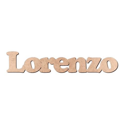 Recorte Lorenzo Cooper Black / MDF 3mm