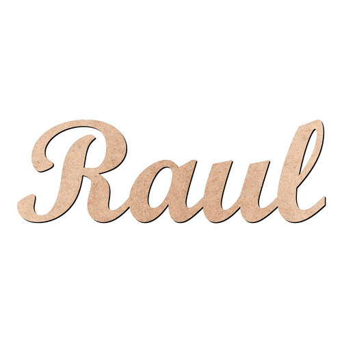 Recorte Raul Script Mt Std / MDF 3mm