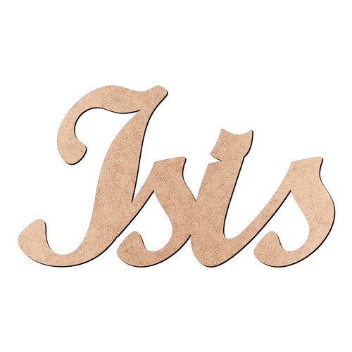 Recorte Isis Script Mt Std / MDF 3mm