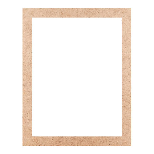 Recorte Moldura Ret 14 x 11 cm Borda 1 cm / MDF 3mm
