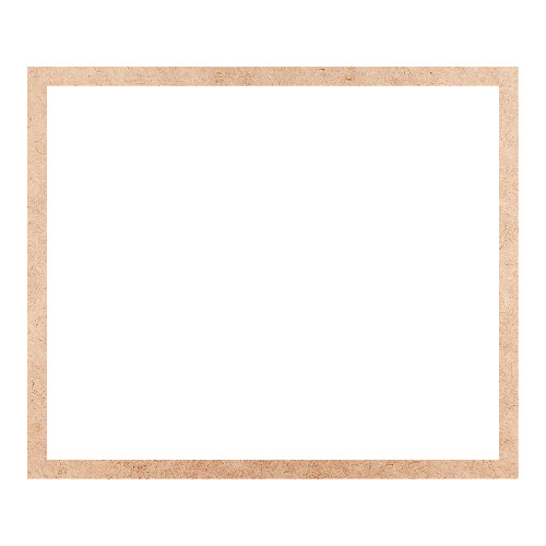 Recorte Moldura Ret 21 x 25 cm Borda 1 cm / MDF 3mm