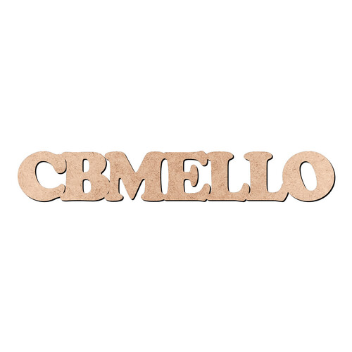 Recorte CBMELLO Cooper Black / MDF 3mm