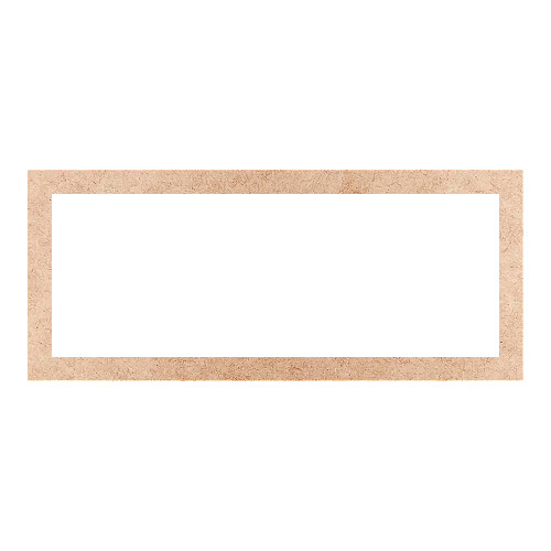 Recorte Moldura Ret 26 x 61 cm Borda 3 cm / MDF 3mm