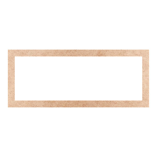Recorte Moldura Ret 25 x 61 cm Borda 3 cm / MDF 3mm