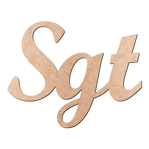 Recorte Sgt Script Mt Std / MDF 3mm
