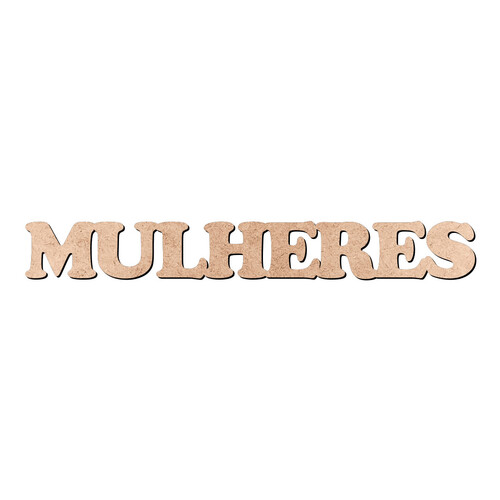 Recorte MULHERES Cooper Black / MDF 3mm
