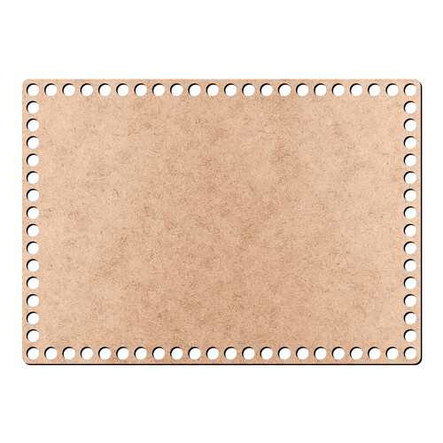 Recorte Base Ret Cesto Fio Malha 20 x 28 cm / MDF 3mm