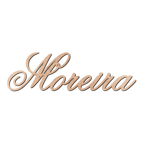 Recorte Moreira Old Script / MDF 3mm