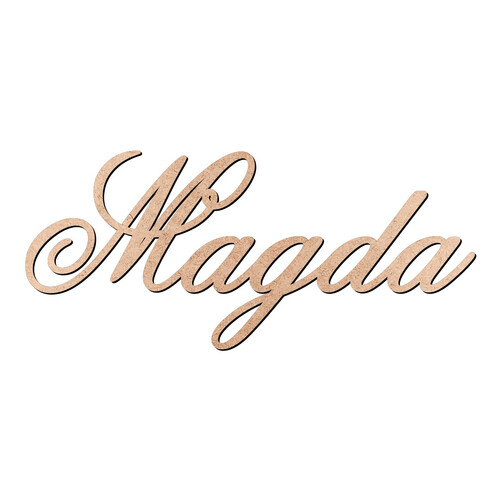 Recorte Magda Old Script / MDF 3mm