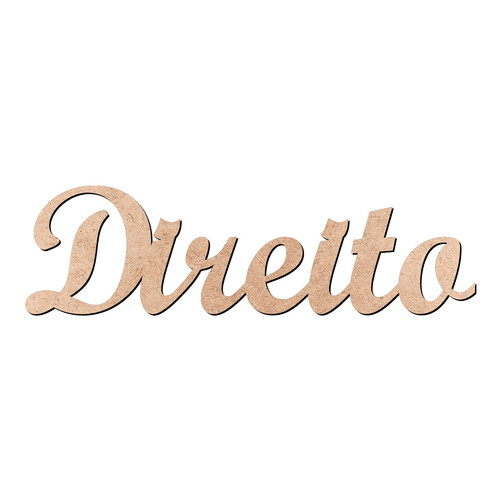 Recorte Direito Script Mt Std / MDF 3mm