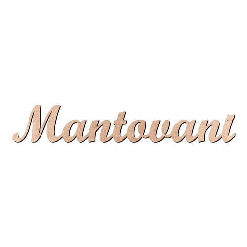Recorte Mantovani Script Mt Std / MDF 3mm