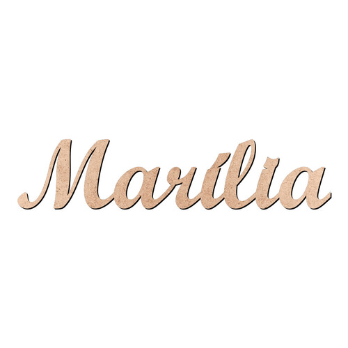 Recorte Marília Script Mt Std / MDF 3mm