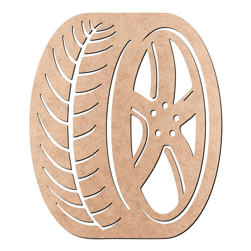 Recorte Pneu Roda / MDF 3mm