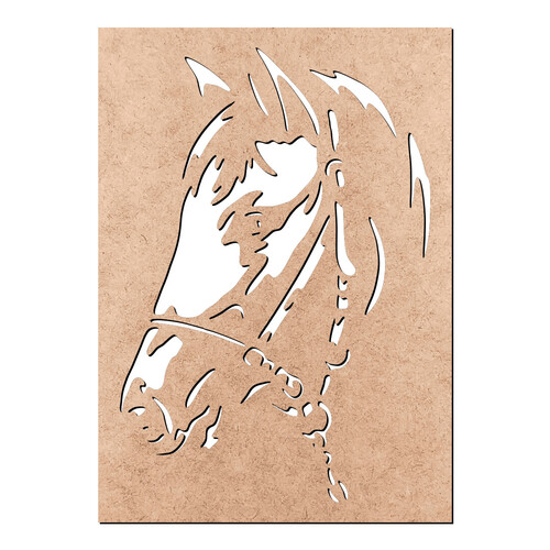 Recorte Quadro Cavalo Vazado / MDF 3mm