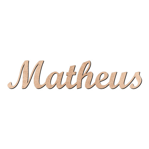 Recorte Matheus Script Mt Std / MDF 3mm