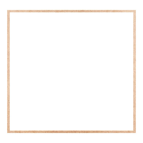 Recorte Moldura Ret 46 x 48 cm Borda 1 cm / MDF 3mm