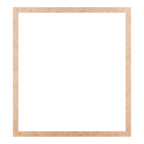 Recorte Moldura Ret 46 x 42 cm Borda 2 cm / MDF 3mm