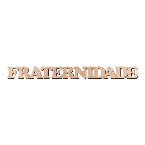 Recorte FRATERNIDADE Cooper Black / MDF 3mm