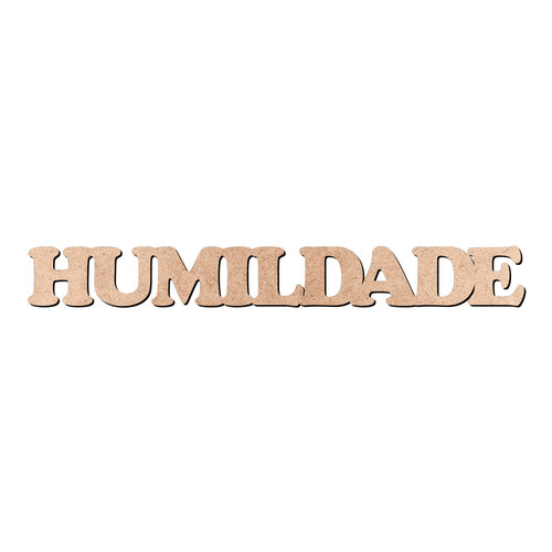 Recorte HUMILDADE Cooper Black / MDF 3mm