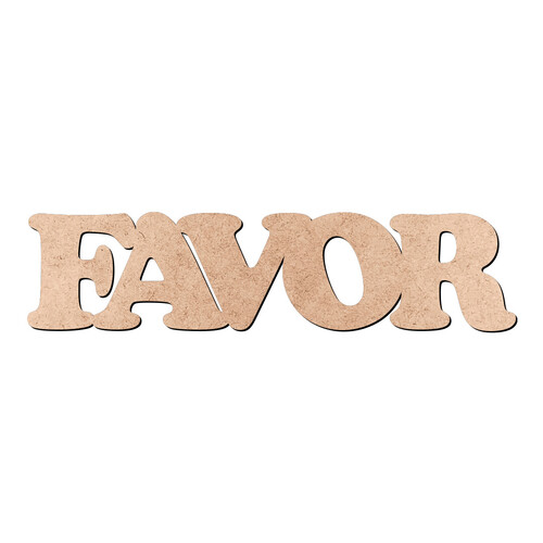 Recorte FAVOR Cooper Black / MDF 3mm