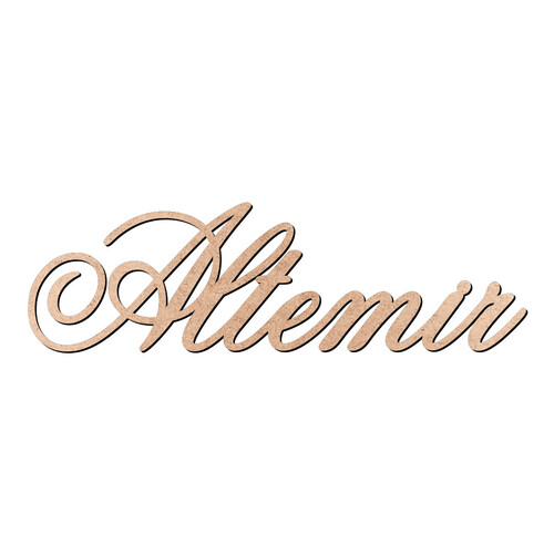 Recorte Altemir Old Script / MDF 3mm